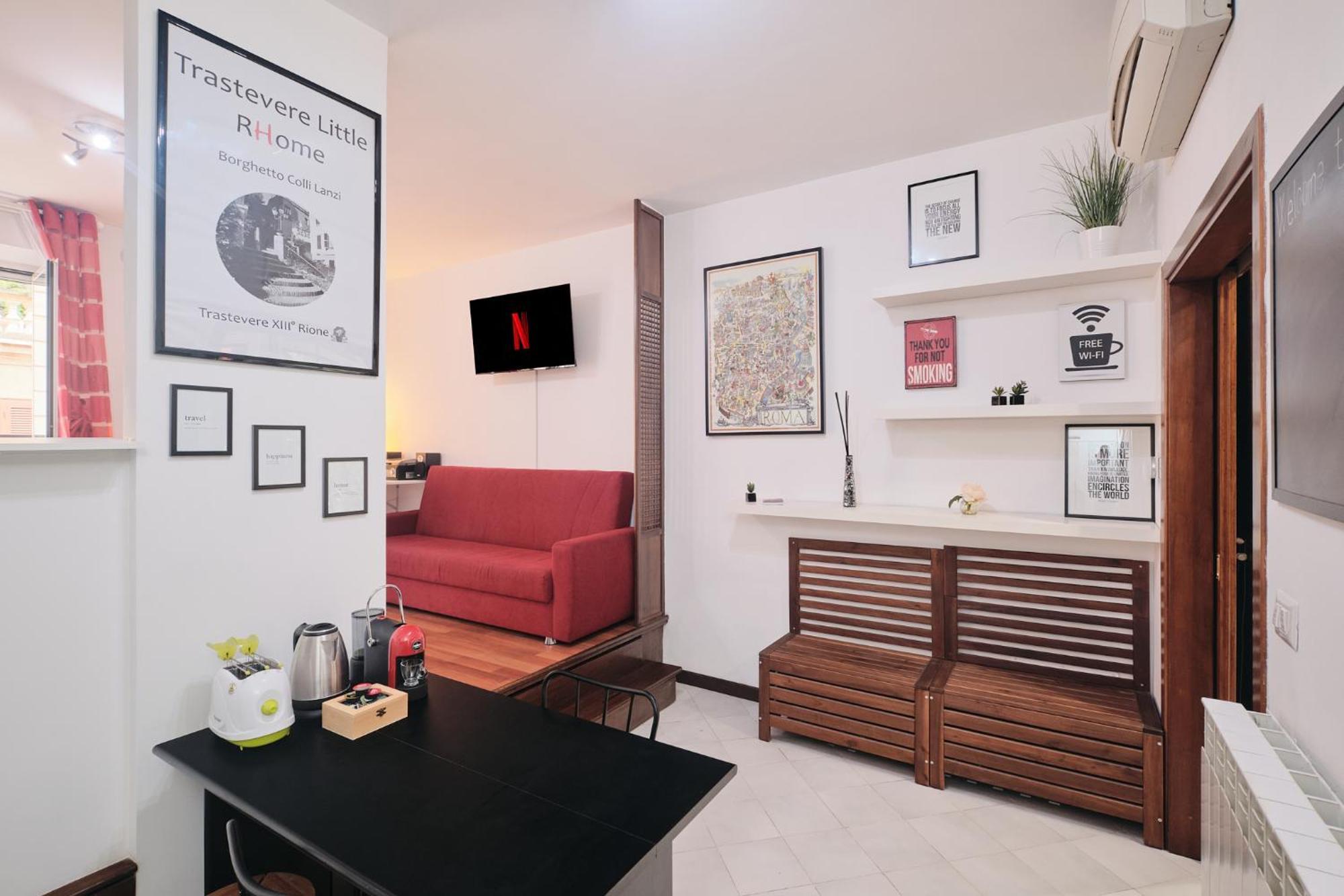 Trastevere- Flat Con Giardino, Ac, Wi-Fi & Netflix ローマ エクステリア 写真