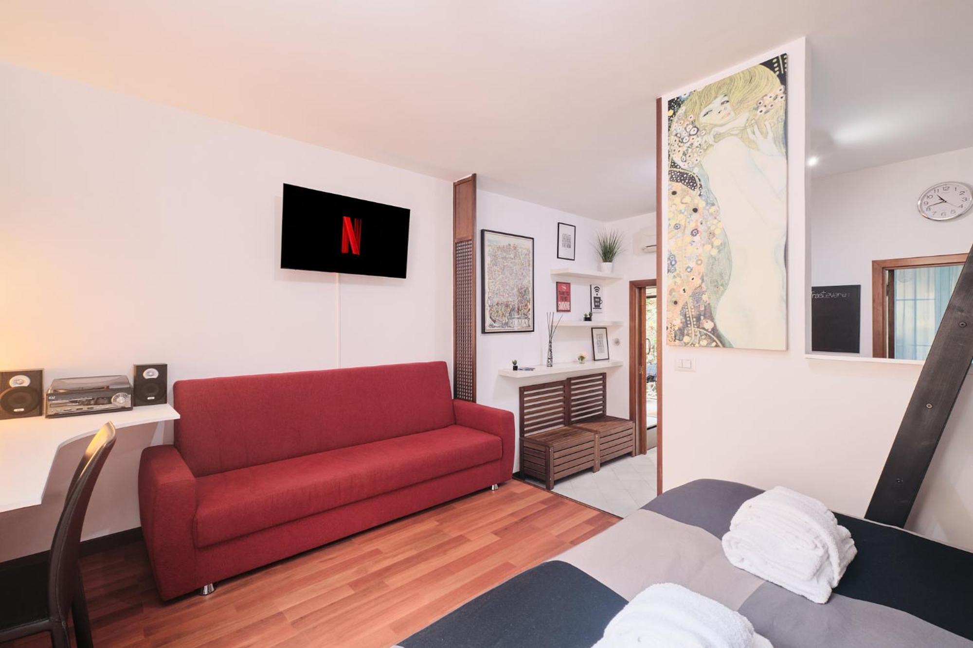 Trastevere- Flat Con Giardino, Ac, Wi-Fi & Netflix ローマ エクステリア 写真